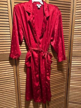 Vintage Josie Red Polka Dot Robe